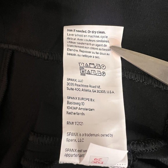 SPANX Ponte V-Neck Tank Womens Size XL Black Sleeveless Layering Basic Staple - Picture 7 of 10